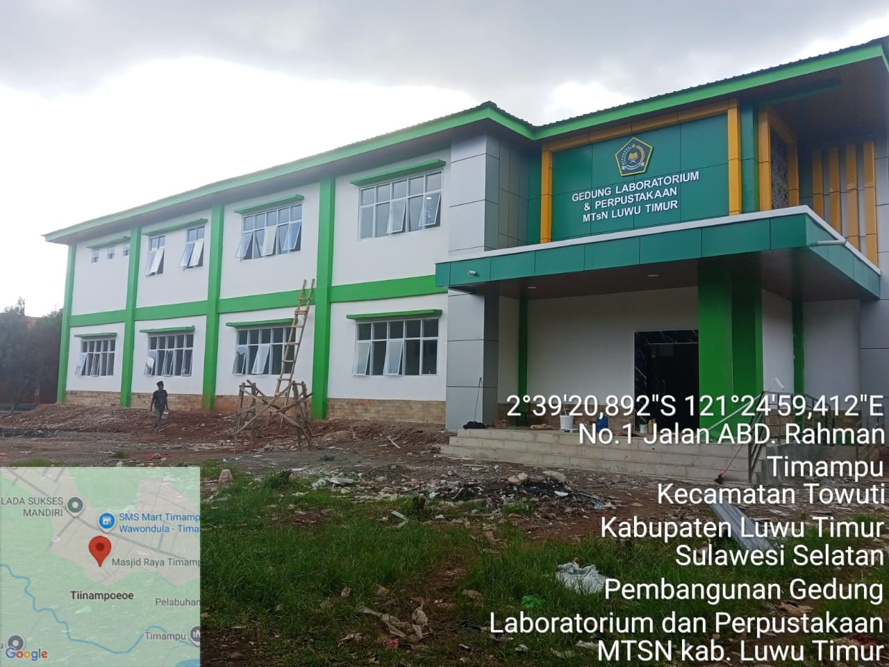 Pembangunan Gedung Laboratorium dan Perpustakaan MTSN Kab. Luwu Timur